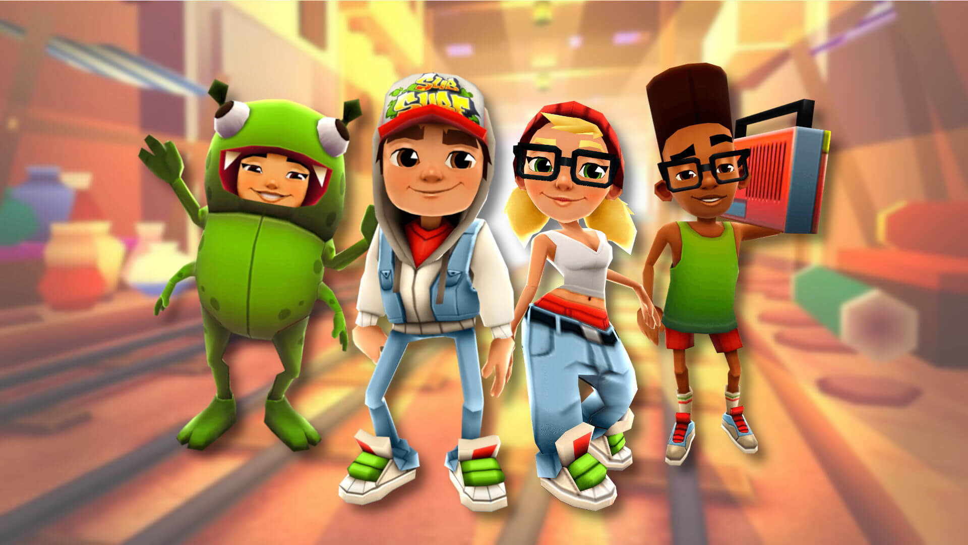 Jogando SUBWAY SURF com desafio de não pegar moedas